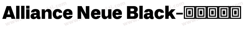 Alliance Neue Black字体转换